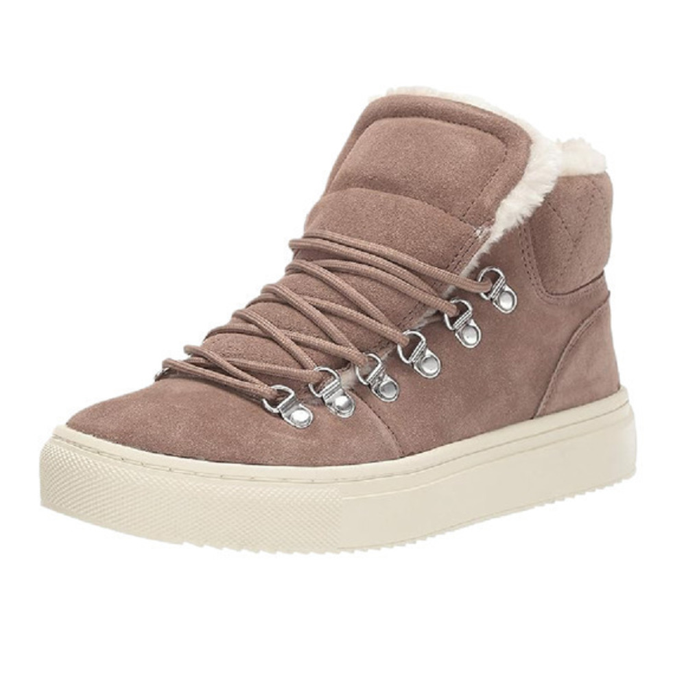 Marc Fisher LTD Daisie Light Natural Suede Lace Up Boot Size 6.5